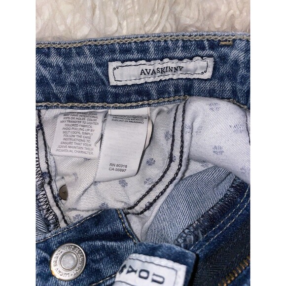 Lucky Brand Jeans Ava Skinny Size 00 / 24 Women’s Blue Cone Denim - Picture 6 of 10